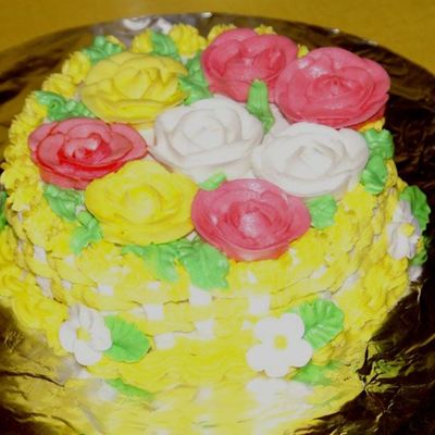 Yellow Basket Weave