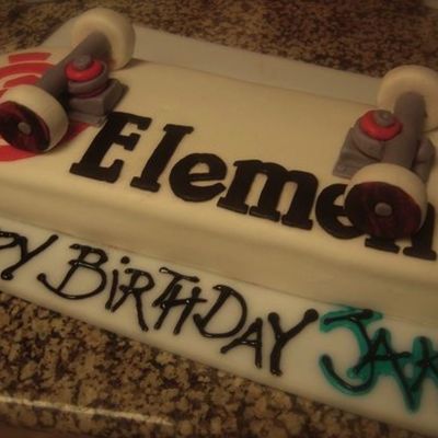 Element Skateboard Cake