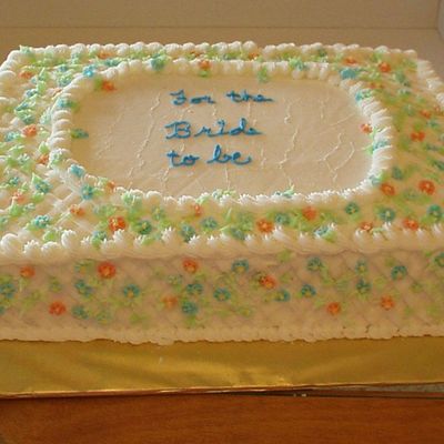 Lattice And Drop Flowers