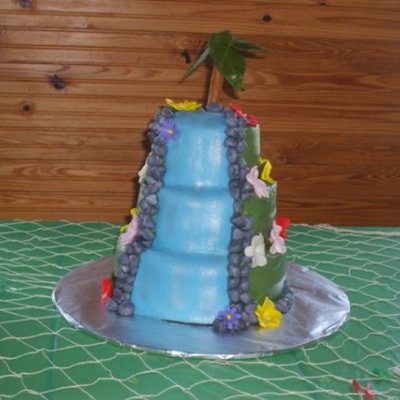Birthday Waterfall Cake