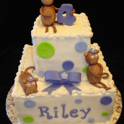 Monkey Birthday Cake