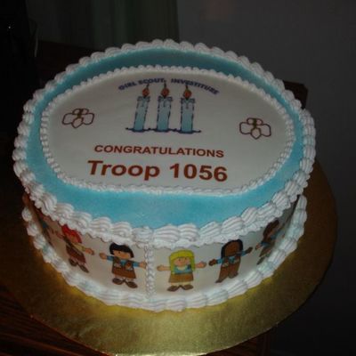 Brownie Gs Investiture Cake