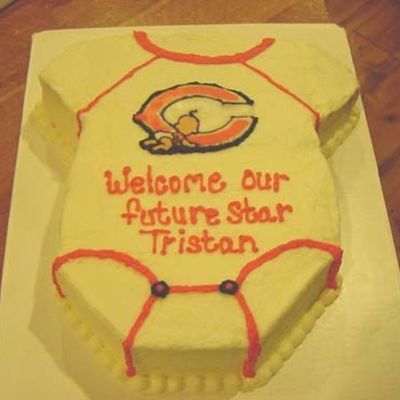 Chicago Bears Baby Shower Cake