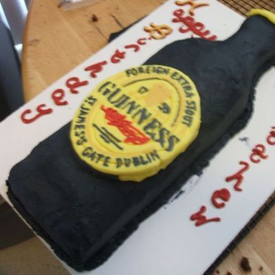 Guinness Bottle Cake