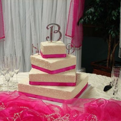 Square Wedding Cake