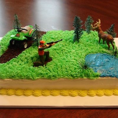 Hunting Theme Birthday Cake