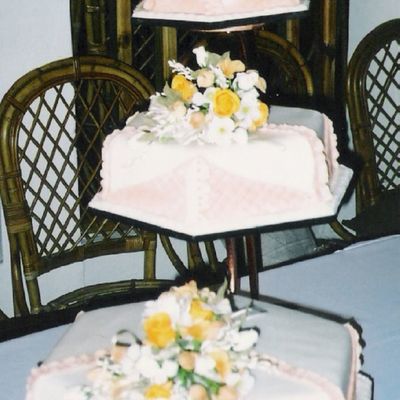 Hexagonal Wedding Cake