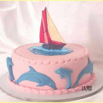 Yacht & Dolphins Cakes