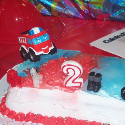 Fire Truck 2Nd Bday Cake