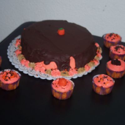 Orange Butter Cream With Choclate Ganache