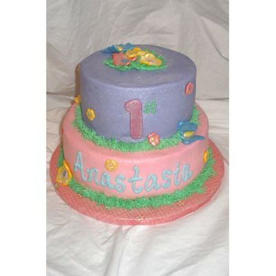 First Bday- Butterflies And Flowers