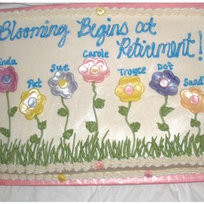 Retirement Cake For Seven Ladies