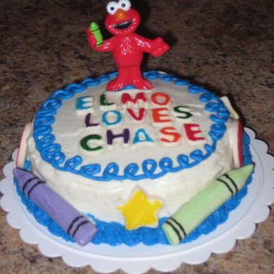 Elmo Smash Cake