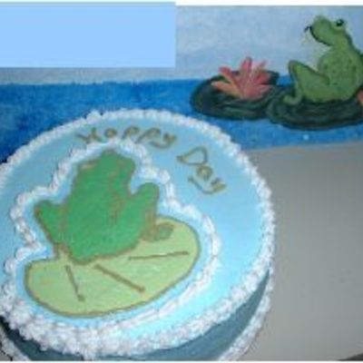 Frog Cake For One Of My Painting Students