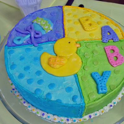 Duck Baby Shower Cake