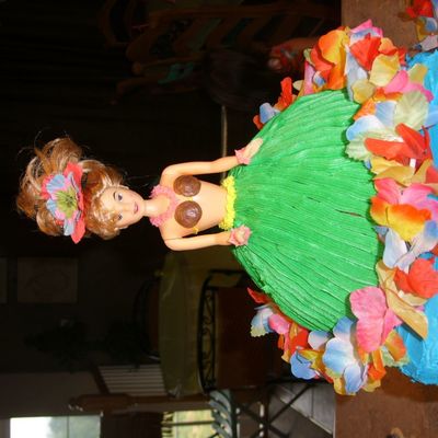 Hula Girl Cake Or Doll Cake