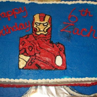 Iron Man Birthday Cake