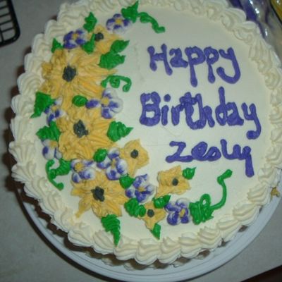 Sunflower Birthday Cake