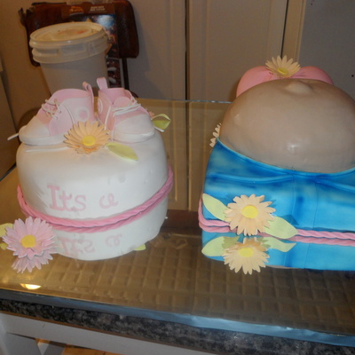 Pregnant Belly Cake