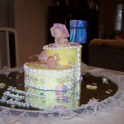 Baby Girl Inside A Bootie