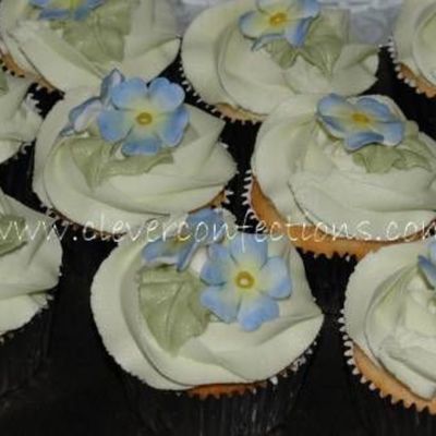 Hydrangea Cupcakes