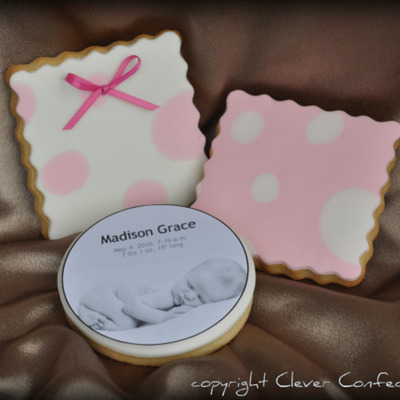 Baby Announcement Cookies!