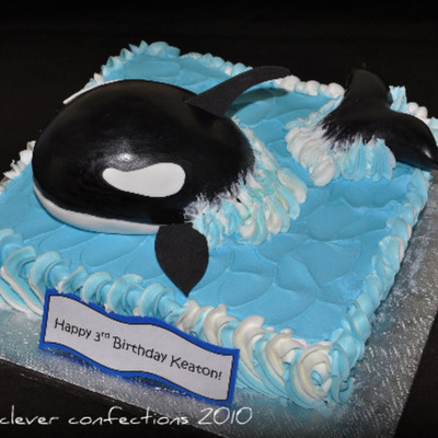 Killer Whale Cake