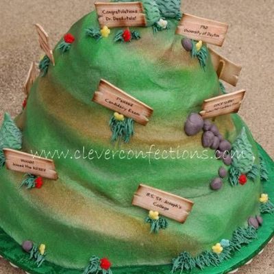 Mountain Of Achievement Cake
