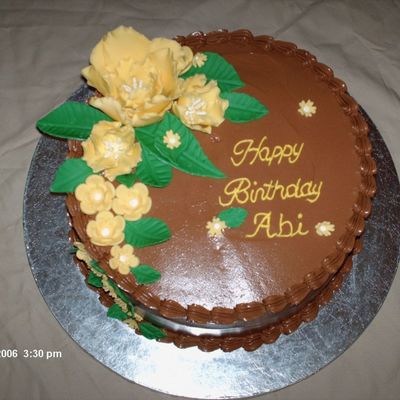 Yellow Gumpaste Fantasy Flowers