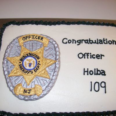 Sheriff's Badge From Gumpaste