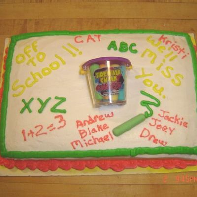 Off To School Chalk Board