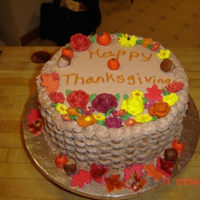 Thanksgiving Flower Basket