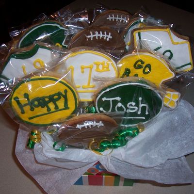 Football Cookie Bouquet