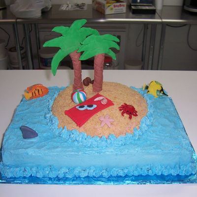 Island Beach Cake