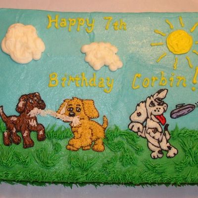 Doggy Birthday Cake