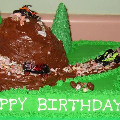 4-Wheeler Birthday Cake