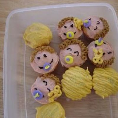 Babyhead Mini Cupcakes