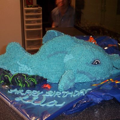 3-D Dolphin Cake