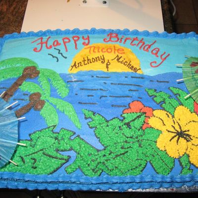 Hawaiian Birthday Cake