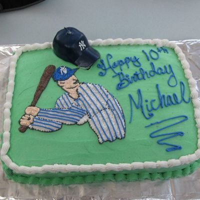 Baseball Birthday Cake