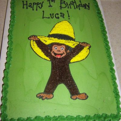 Curious George Cake