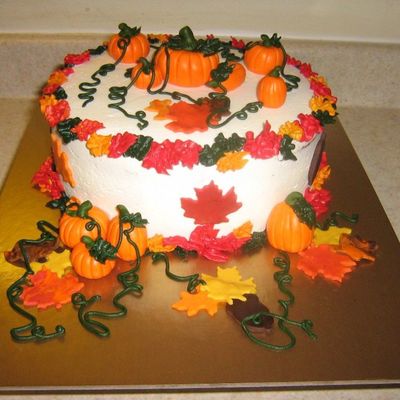Fall Pumpkins Cake