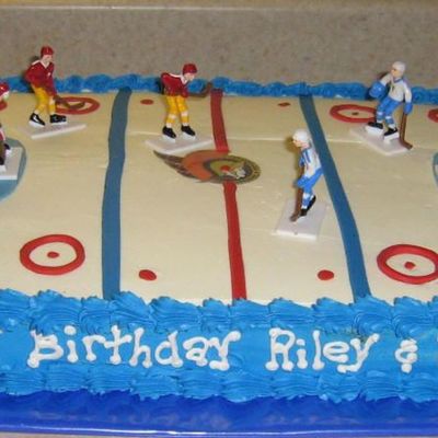 Hockey Rink Cake