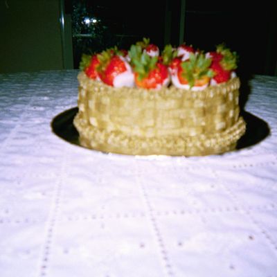 Basket Full Of Strawberries