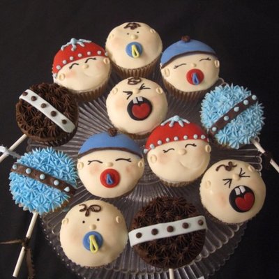 Baby Face Cupcakes