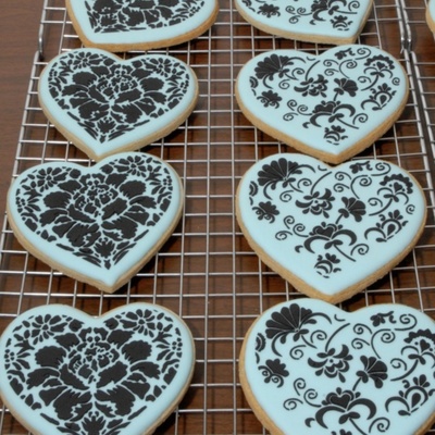 New Recipe, Different Color Valentine Cookies