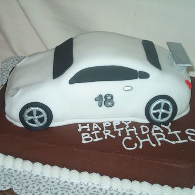 Porsche Cake For 18Th Birthday