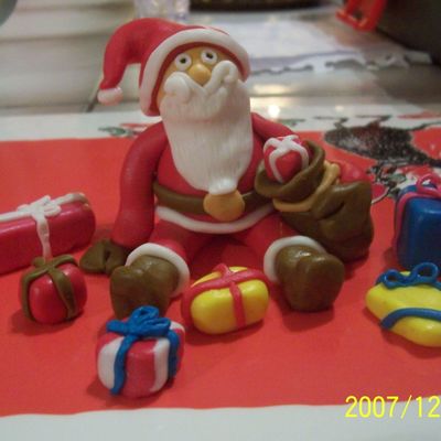 Mr Claus....waiting For His Cake..:-)