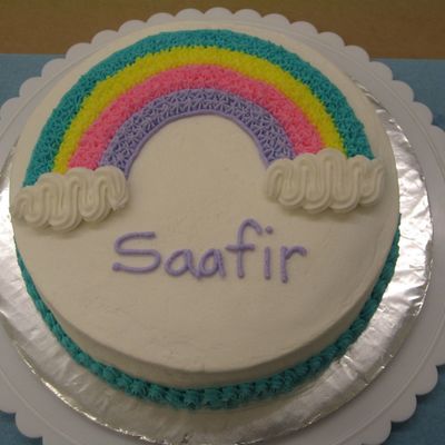 Wilton Class - First Cake (Rainbow Transfer)