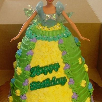 Barbie Fairy Birthday Cake (Front View)